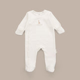 Sophie la girafe 2'li Organik Pamuk Bej Ekru Tulum Seti