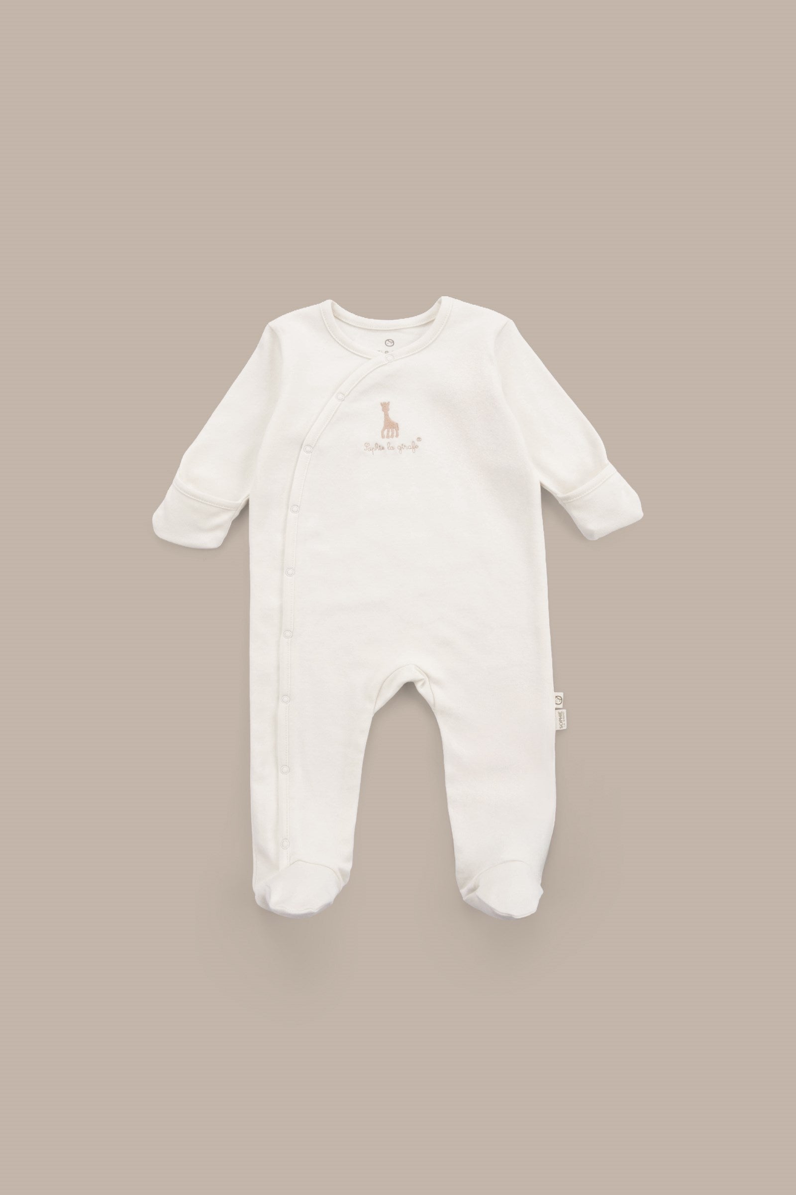 Sophie la girafe 2'li Organik Pamuk Bej Ekru Tulum Seti