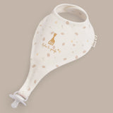 Sophie la girafe 2'li Sıvı Geçirmez Emzik Tutucu Önlük Seti