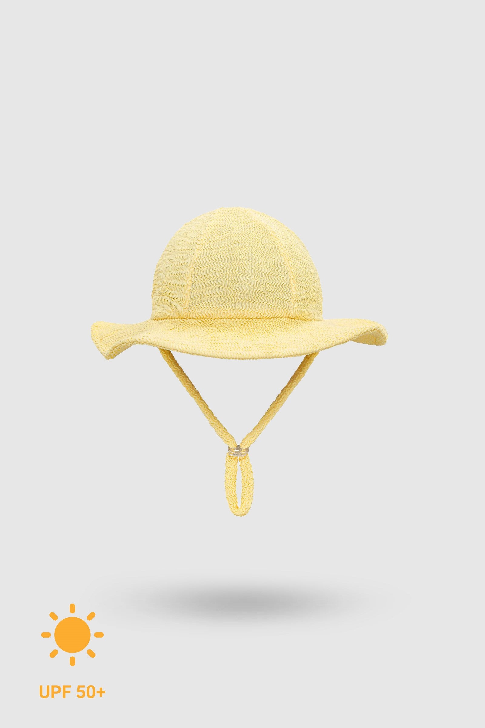 UV Korumalı Bebek & Çocuk Siperlikli Dokulu Şapka Butter Yellow Butter Yellow 0-2 Yaş Şapka Sand Mother