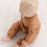 Organik Pamuklu Modal Kahverengi Bebek İngiliz Şapka Little Gusto