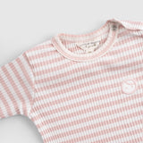 Organik Pamuklu Kaşkorse Modal Pembe Bebek Takımı Little Gusto