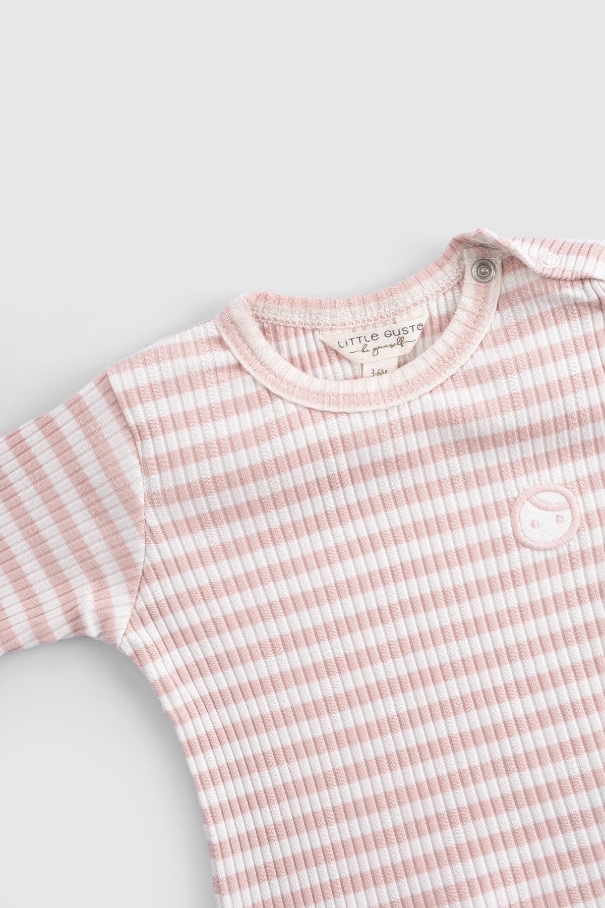Organik Pamuklu Kaşkorse Modal Pembe Bebek Takımı Little Gusto
