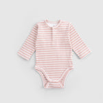 Ayarlanabilir Çıtçıtlı Modal Bebek Body Uzun Kollu Pembe Zıbın Zıbın & Body Little Gusto