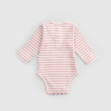 Ayarlanabilir Çıtçıtlı Modal Bebek Body Uzun Kollu Pembe Zıbın Zıbın & Body Little Gusto