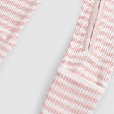 Kendinden Eldivenli ve Patikli Kaşkorse Modal Pembe Fermuarlu Tulum