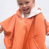 Sıvı Geçirmez Wellsoft Bebek Panço Turuncu Yağmurluk