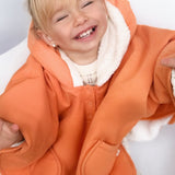 Sıvı Geçirmez Wellsoft Bebek Panço Turuncu Yağmurluk