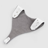 Organik Pamuk Sıvı Geçirmez Cosmos Desen Beyaz Emzik Tutuculu Önlük