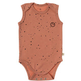 Ayarlanabilir Çıtçıtlı Atlet Cosmos Pembe Organik Pamuk - Little Gusto - Bebek Zıbın ve Body