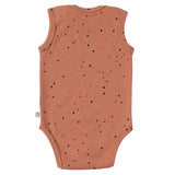 Ayarlanabilir Çıtçıtlı Atlet Cosmos Pembe Organik Pamuk - Little Gusto - 