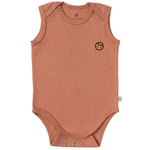 Ayarlanabilir Çıtçıtlı Atlet Pembe Organik Pamuk Gusto Baskılı - Little Gusto - Bebek Zıbın ve Body