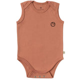 Ayarlanabilir Çıtçıtlı Atlet Pembe Organik Pamuk Gusto Baskılı - Little Gusto - Bebek Zıbın ve Body