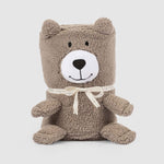 Wellsoft Ayıcık Kahve Bebek Battaniyesi - Little Gusto - Bebek Battaniye