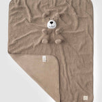 Wellsoft Ayıcık Kahve Bebek Battaniyesi - Little Gusto - 