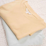 Bambu Oversize Çocuk Tişört Sarı - Little Gusto - 