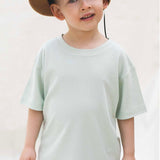 Bambu Oversize Çocuk Tişört Yeşil - Little Gusto - Çocuk Tişört
