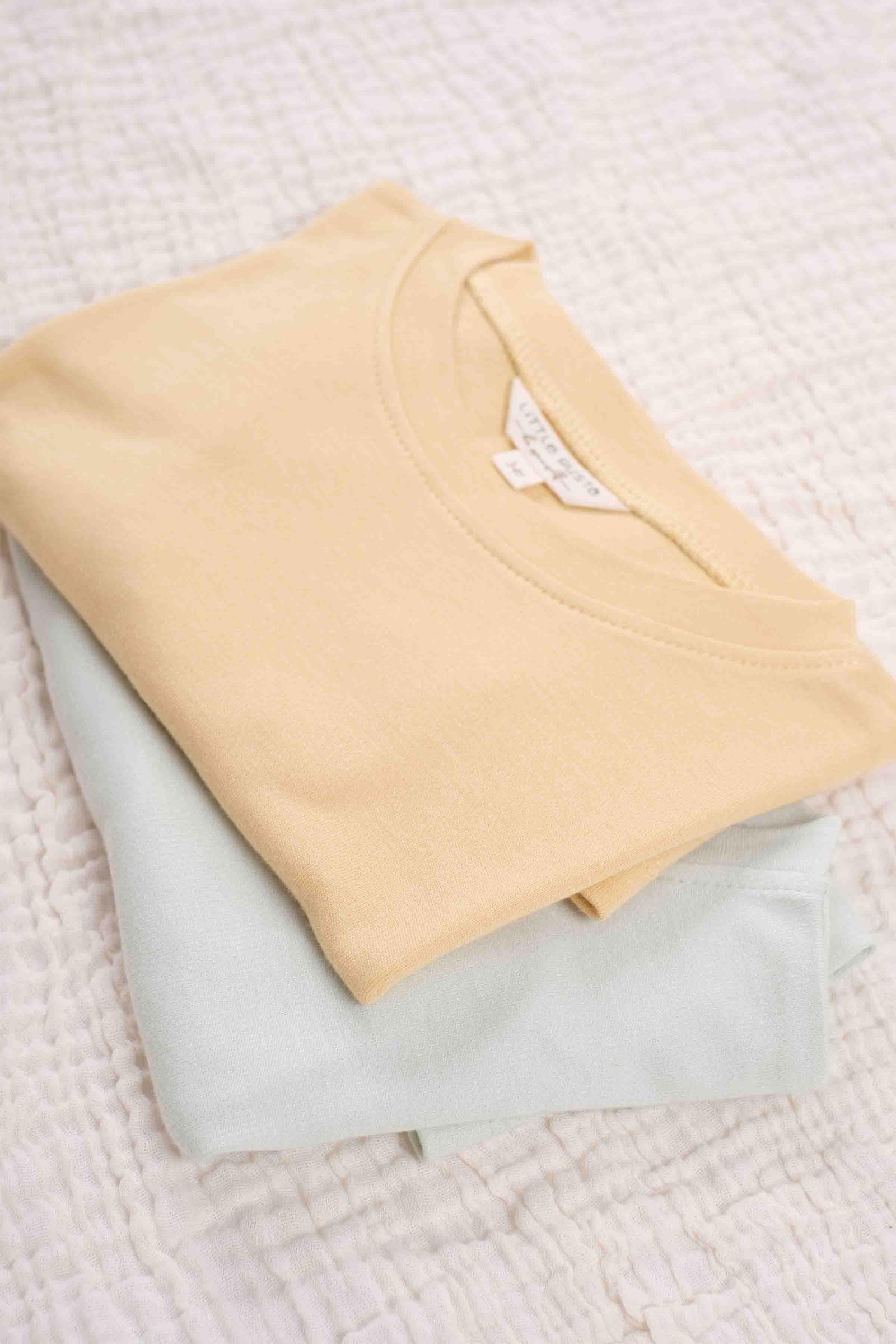 Bambu Oversize Çocuk Tişört Yeşil - Little Gusto - 
