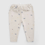 Organik Pamuk Bebek Pantolonu Bej Little Farm Pantolon Little Gusto