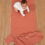 Bebek Müslin Bezi Örtü ve Kese Seti Organik Pamuk 120 cm Pembe - Little Gusto - 
