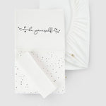 Organik Pamuk Cosmos Beyaz Bebek Nevresim Yastık Seti - Little Gusto - Bebek Nevresim