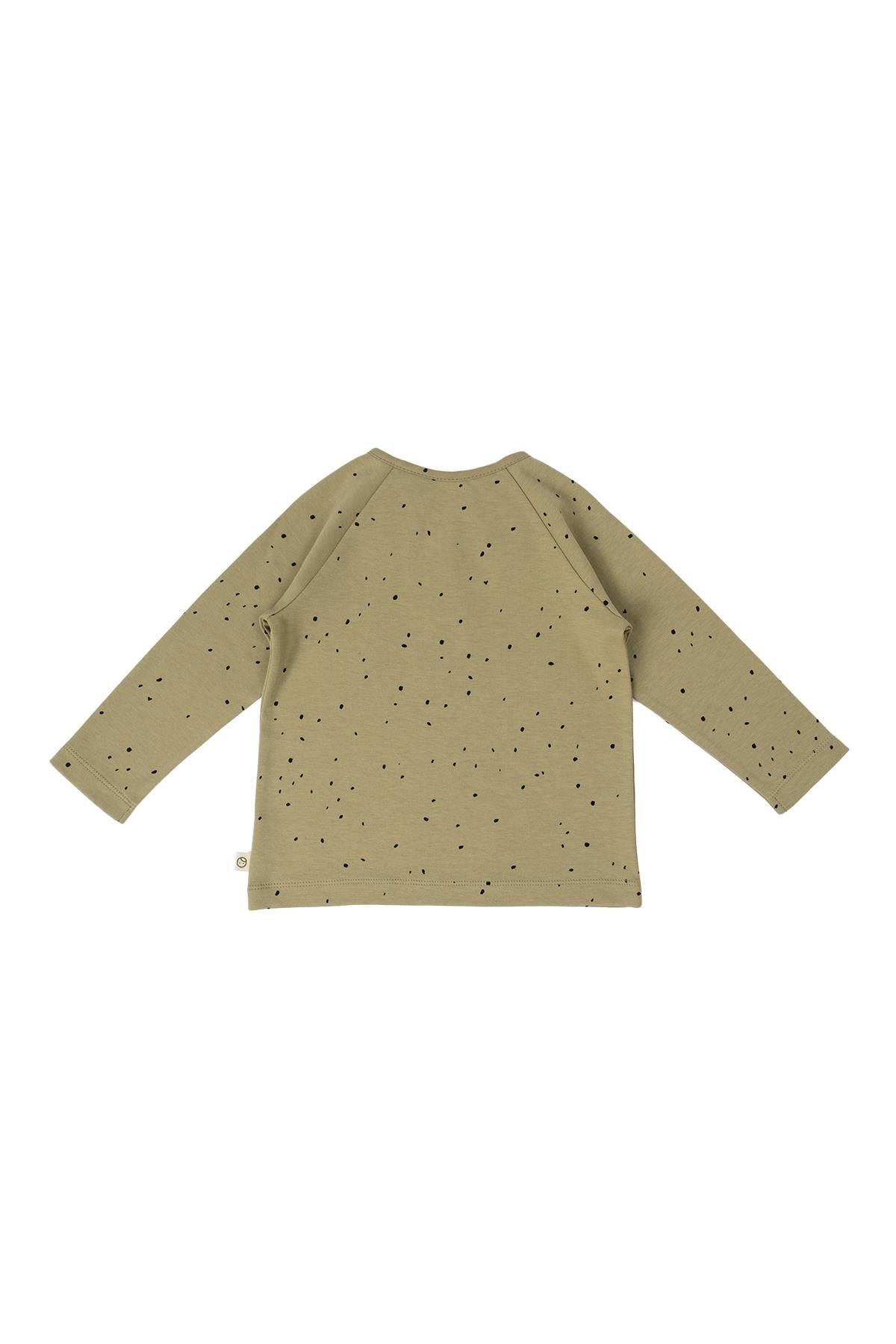 Bebek Pijama Takımı Cosmos Haki Organik  Pamuk - Little Gusto - 
