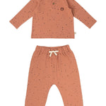 Bebek Pijama Takımı Cosmos Pembe Organik Pamuk - Little Gusto - Bebek Takımları