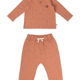 Bebek Pijama Takımı Cosmos Pembe Organik Pamuk - Little Gusto - Bebek Takımları