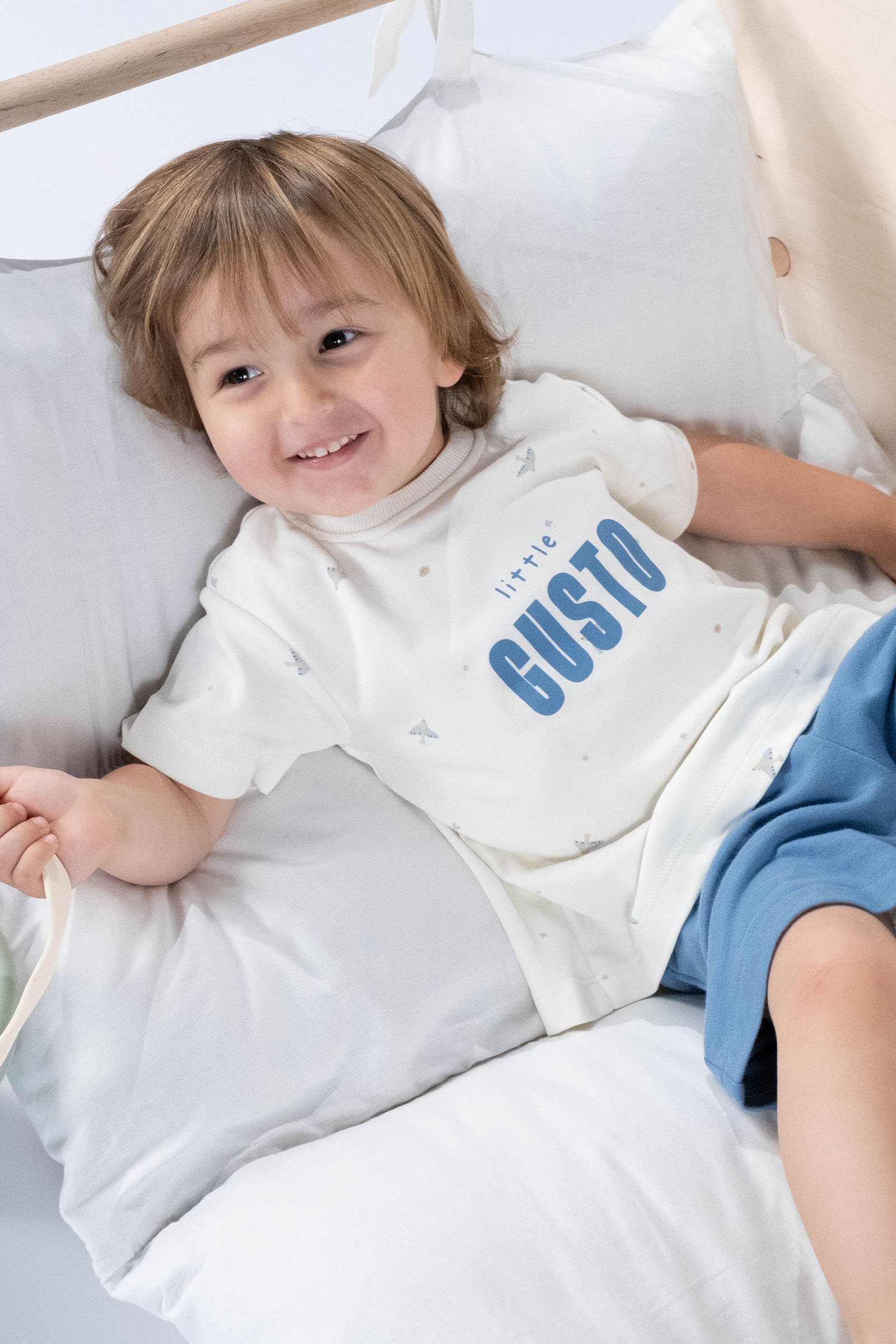 Organik Pamuk Bebek Takımı Mavi Takım Little Gusto