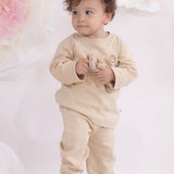 Organik Pamuk Krem Bebek Pantolonu Pantolon Little Gusto