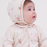 Organik Pamuk Ekru İngiliz Bebek Şapka Şapka Little Gusto