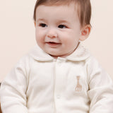 Sophie la girafe Organik Pamuk Bebe Yakalı Ekru Body