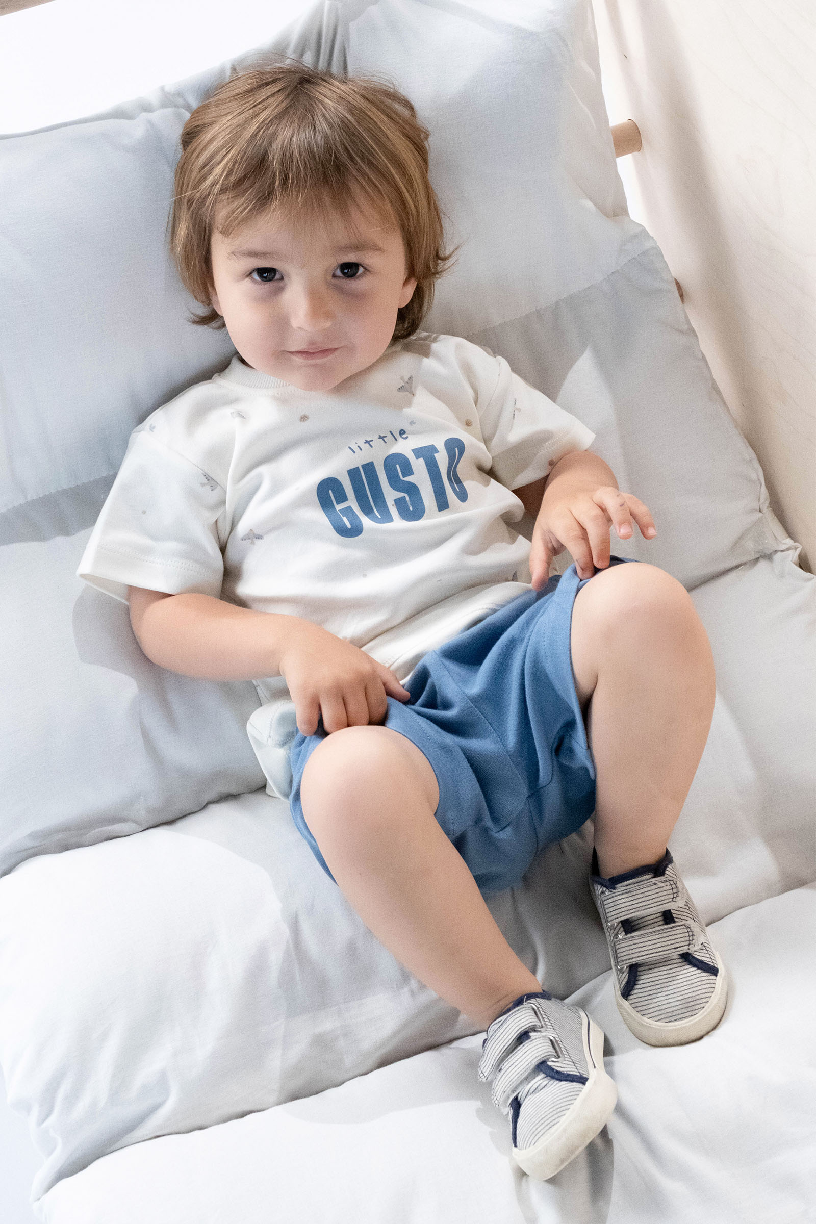 Organik Pamuk Bebek Takımı Mavi Takım Little Gusto