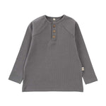 Çocuk Kaşkorse Sweatshirt Gri Organik Pamuk - Little Gusto - Çocuk Sweat