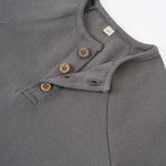Çocuk Kaşkorse Sweatshirt Gri Organik Pamuk - Little Gusto - 