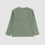 Çocuk Kaşkorse Sweatshirt Yeşil Organik Pamuk - Little Gusto - 