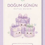 Doğum Günü Kartı Hediye Kutusu Hediye Kartı Little Gusto