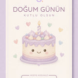 Doğum Günü Kartı Pasta Hediye Kartı Little Gusto