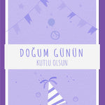 Doğum Günü Kartı Kukuleta - Little Gusto - Hediye Kartı