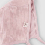 Fitilli Kadife Bebek İngiliz Şapka Pembe - Little Gusto - 