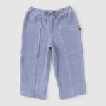 Fitilli Kadife Bebek Pantolon Mavi - Little Gusto