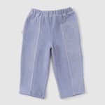 Fitilli Kadife Bebek Pantolon Mavi - Little Gusto