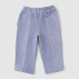 Fitilli Kadife Bebek Pantolon Mavi - Little Gusto