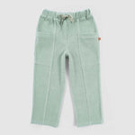 Fitilli Kadife Bebek Pantolon Yeşil - Little Gusto - 