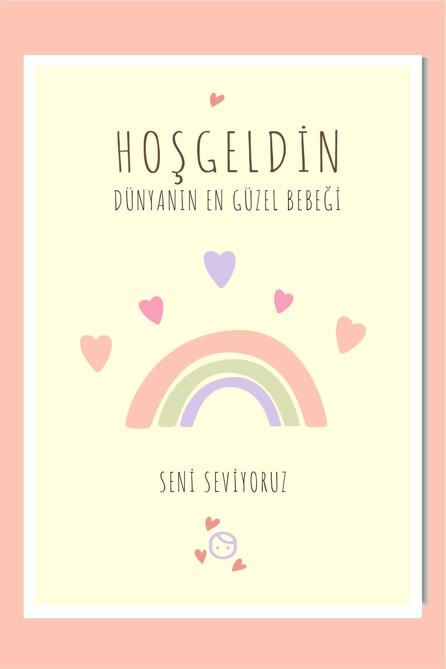 Gökkuşağı Hoşgeldin Hediye Kartı - Little Gusto - Hediye Kartı