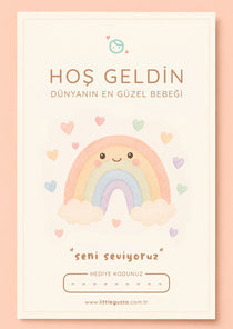Gökkuşağı Hoşgeldin Hediye Kartı Hediye Kartı Little Gusto