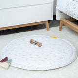 Kaydırmaz Tabanlı Yuvarlak Bebek Emekleme Minderi Feather 100x100 cm - Little Gusto - 
