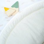 Kaydırmaz Tabanlı Yuvarlak Bebek Emekleme Minderi Feather 100x100 cm - Little Gusto - 