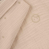 Kimono Kollu Çocuk Bluz Bej Organik Pamuk - Little Gusto - 