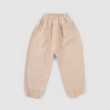 Müslin Pantolon Bej Organik Pamuk - Little Gusto - 